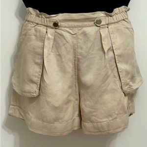 BCBG Max Azria high waisted cargo shorts